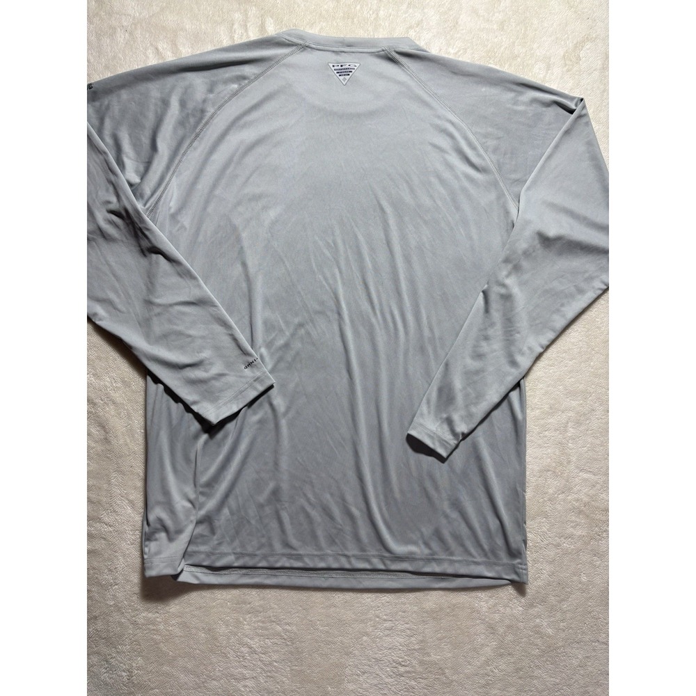 Columbia Long Sleeve PFG Solid Gray Size XL - Picture 7 of 8